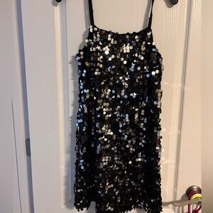 Sequin Little Black Dress